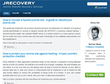 Tablet Screenshot of joomlasiterecovery.com